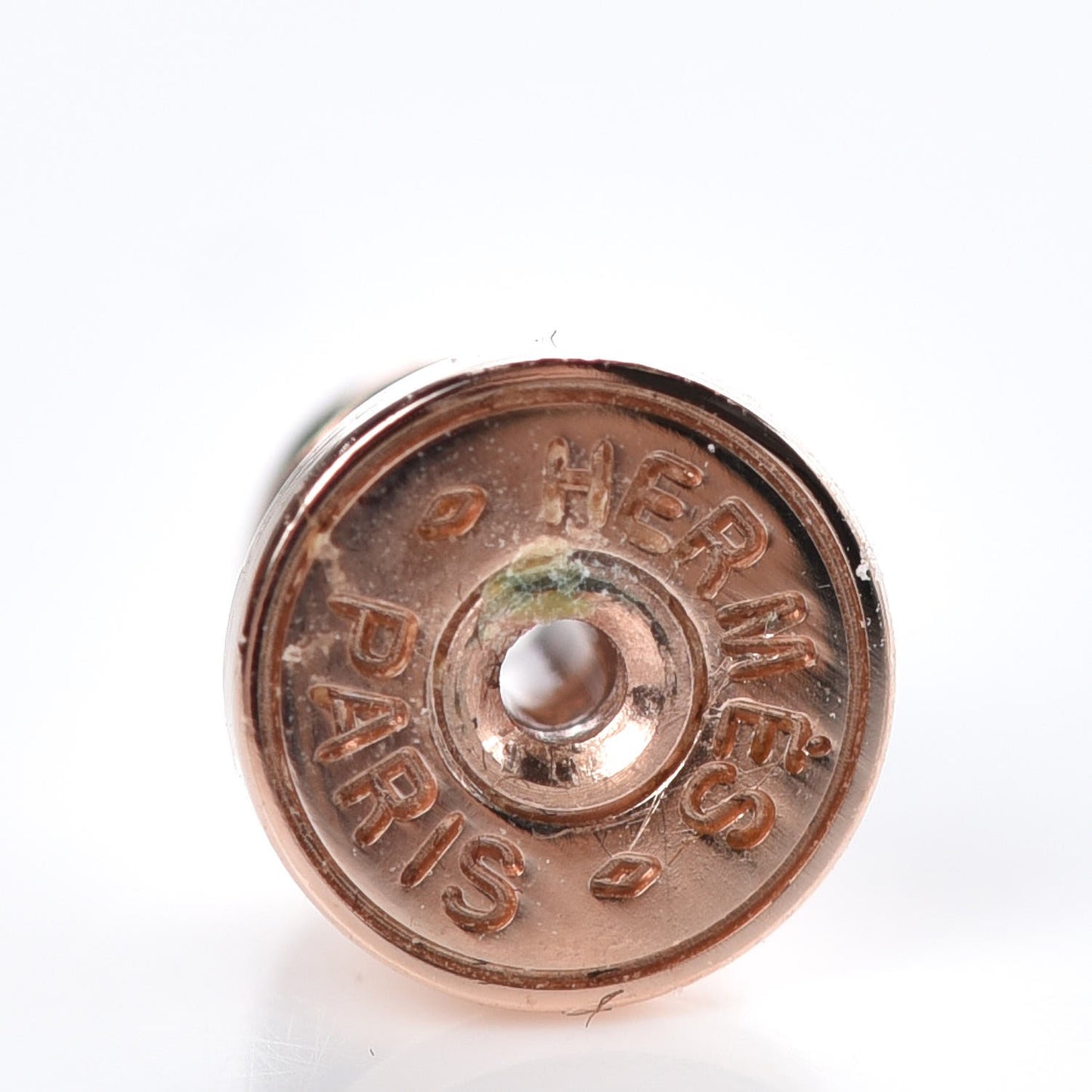 Rose Gold Plated Cage d'H Earrings White