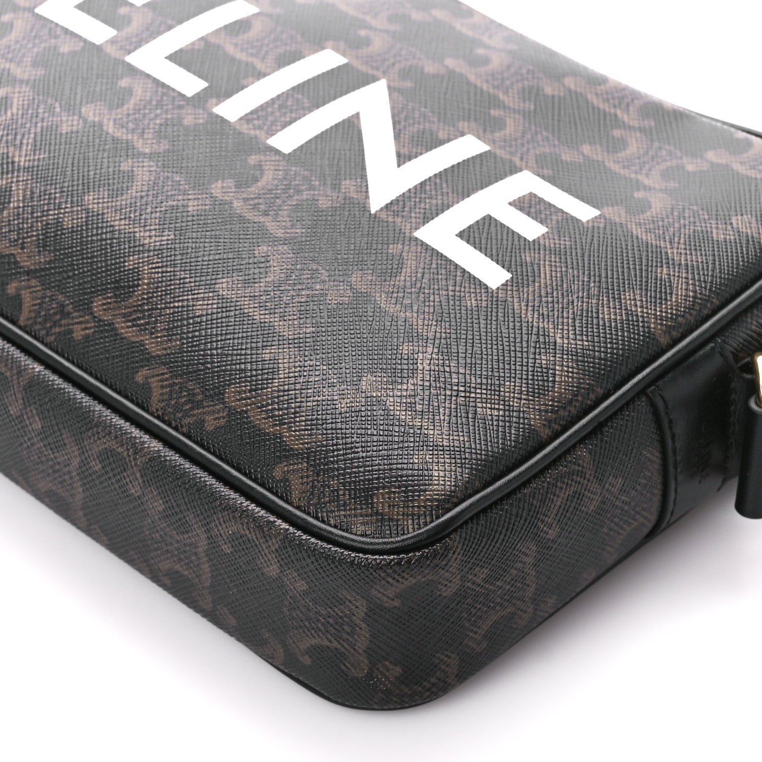 Celine Triomphe Canvas Medium Messenger Bag Black 9 of 9