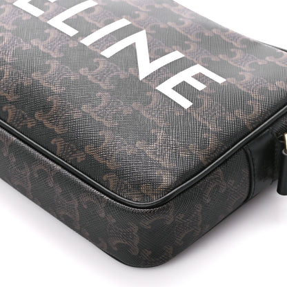 Celine Triomphe Canvas Medium Messenger Bag Black 9 of 9