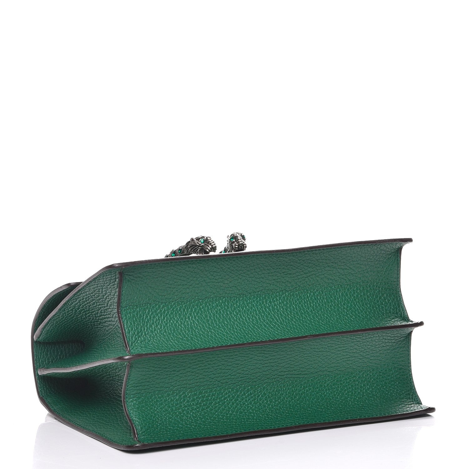 Gucci Dollar Calfskin Crystal Web Medium Dionysus Bamboo Top Handle Bag Emerald 5 of 9