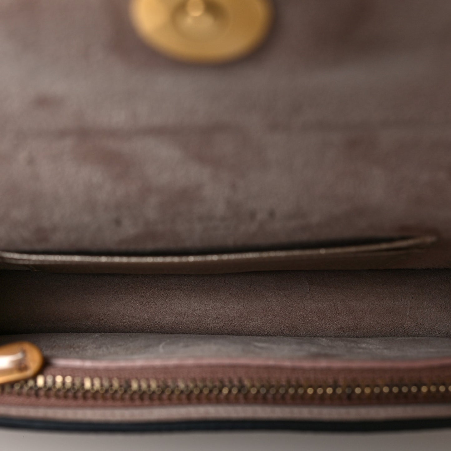 Metallic Grained Calfskin Saddle Belt Bag Gold