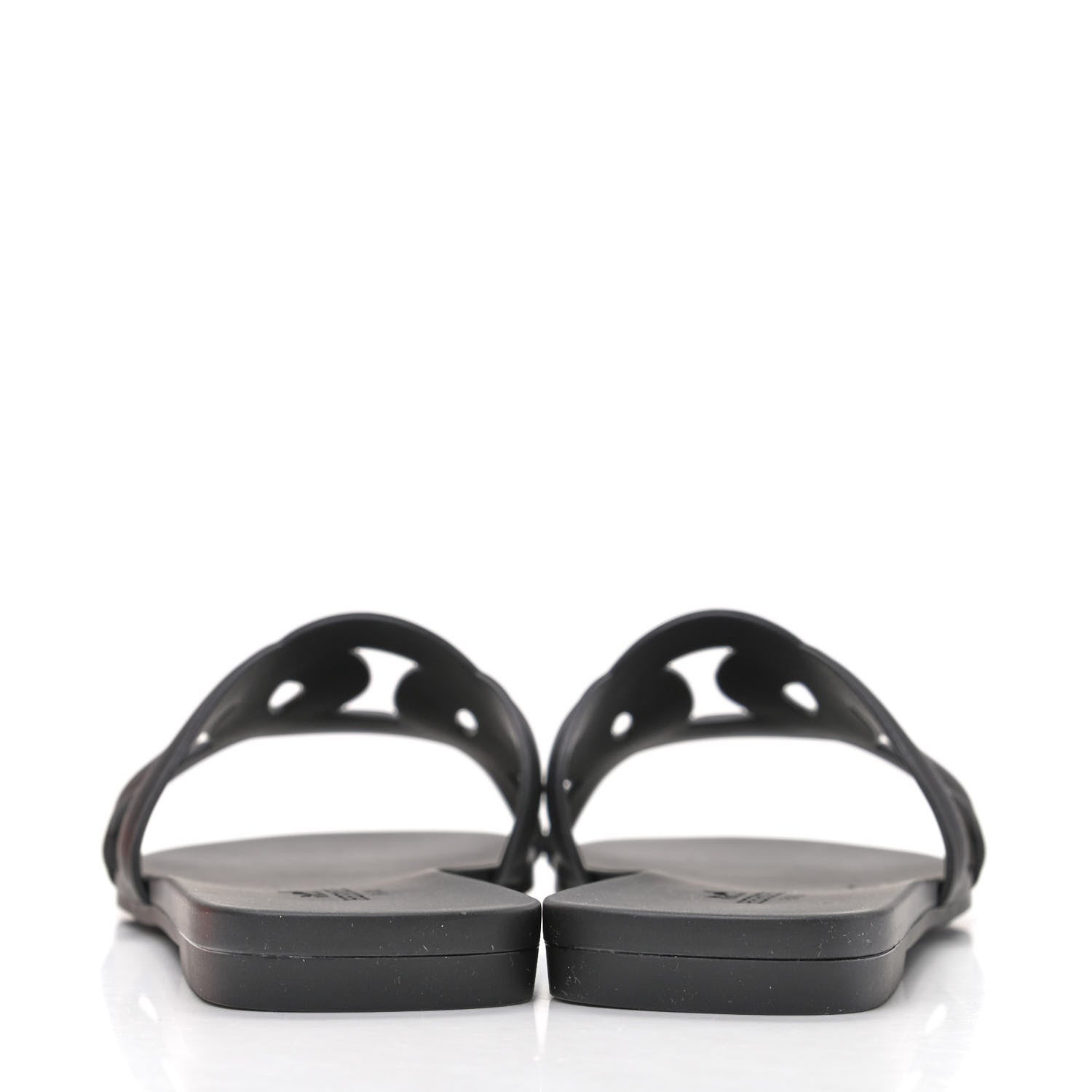 Hermes Rubber Aloha Sandals 36 Black 6 of 10
