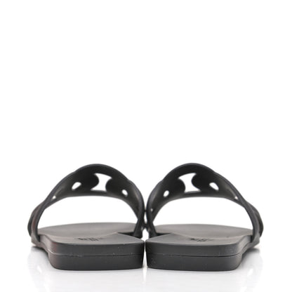 Hermes Rubber Aloha Sandals 36 Black 6 of 10