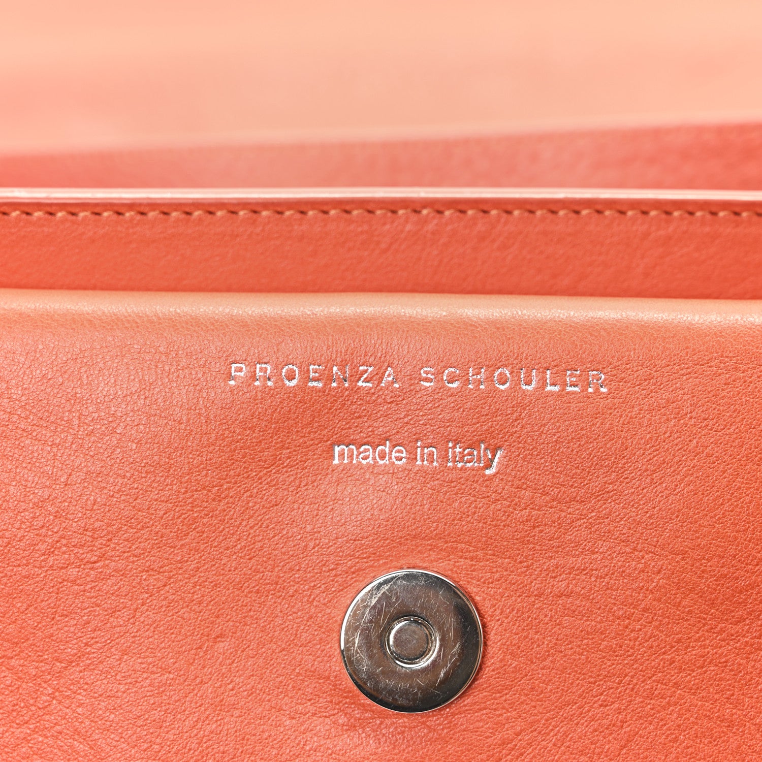 Proenza Schouler Calfskin Mini PS11 Classic Shoulder Bag Tangerine 6 of 9