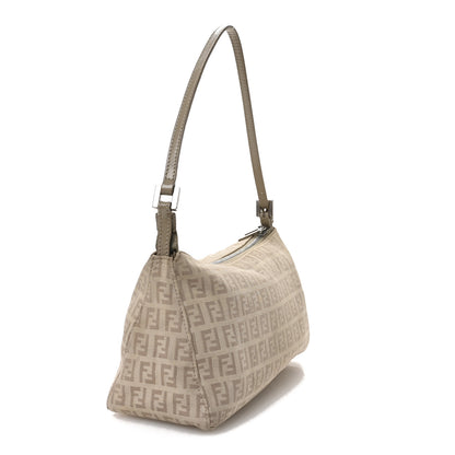 Fendi Zucchino Cuoio Pochette Beige Tortora Pietra 3 of 12