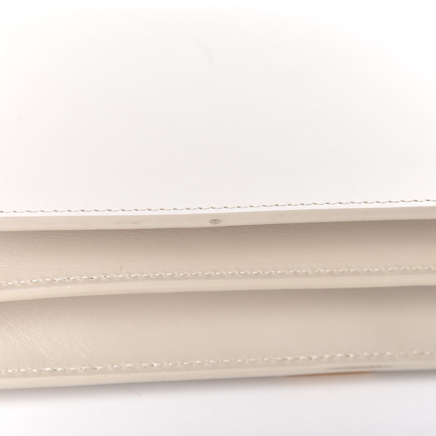 Calfskin Monogram Cassandra Clasp Bag Porcellana