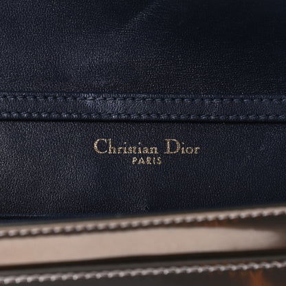 Christian Dior Metallic Patent Micro-Cannage Diorama Wallet on Chain Pouch Gold 5 of 10