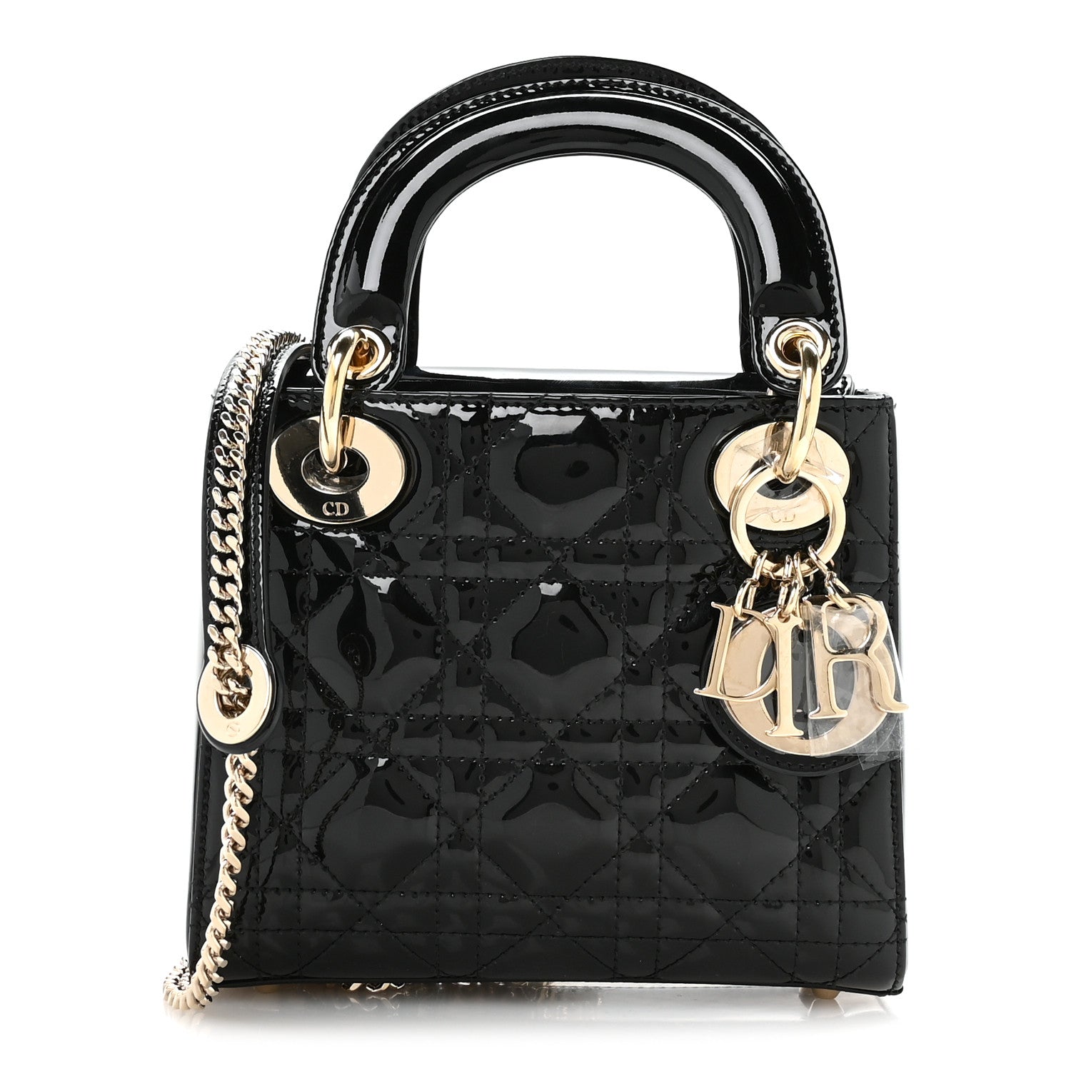 Christian Dior Patent Cannage Mini Lady Dior Black 1 of 11