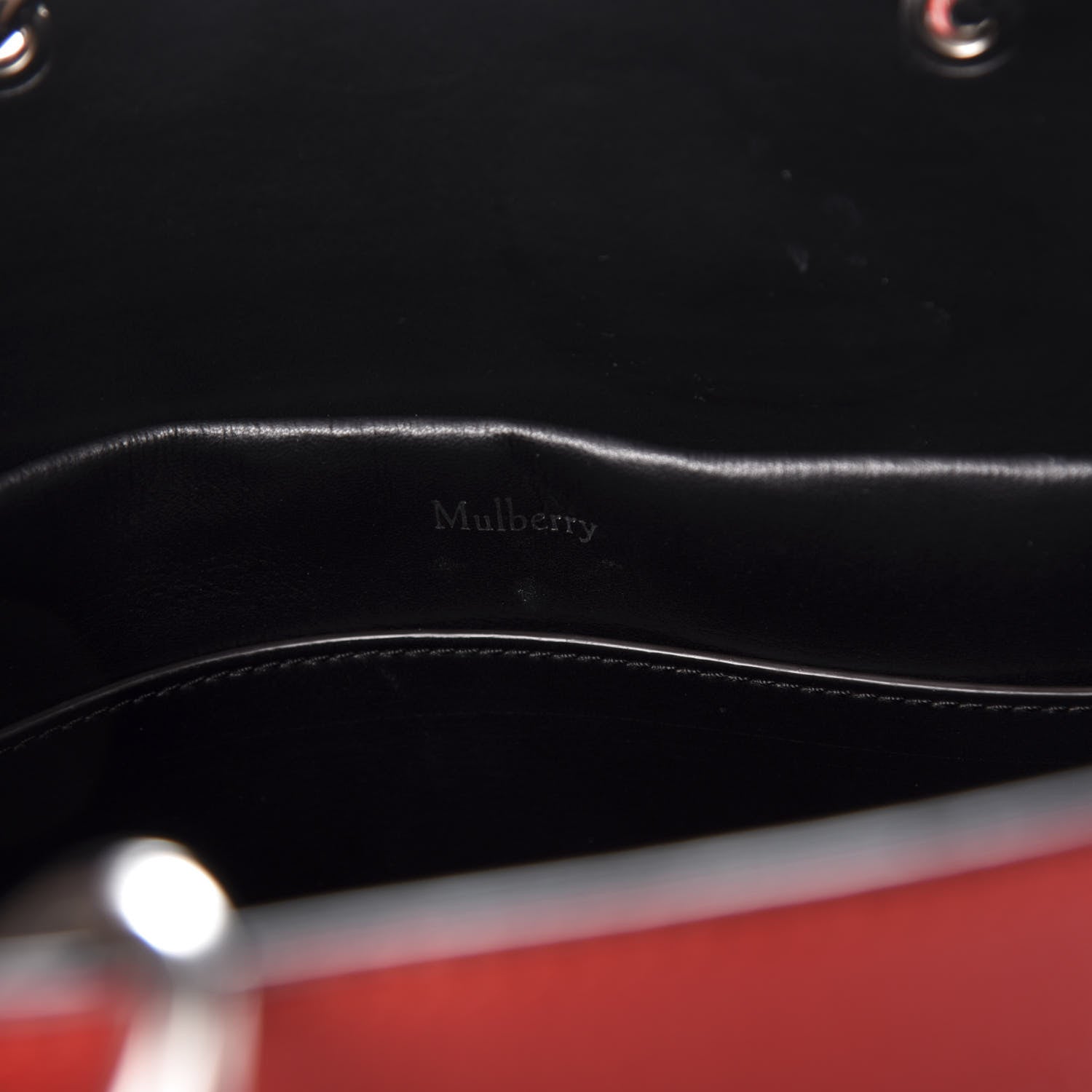 Mulberry Classic Grain Small Maple Tote Hibiscus Red 8 of 9