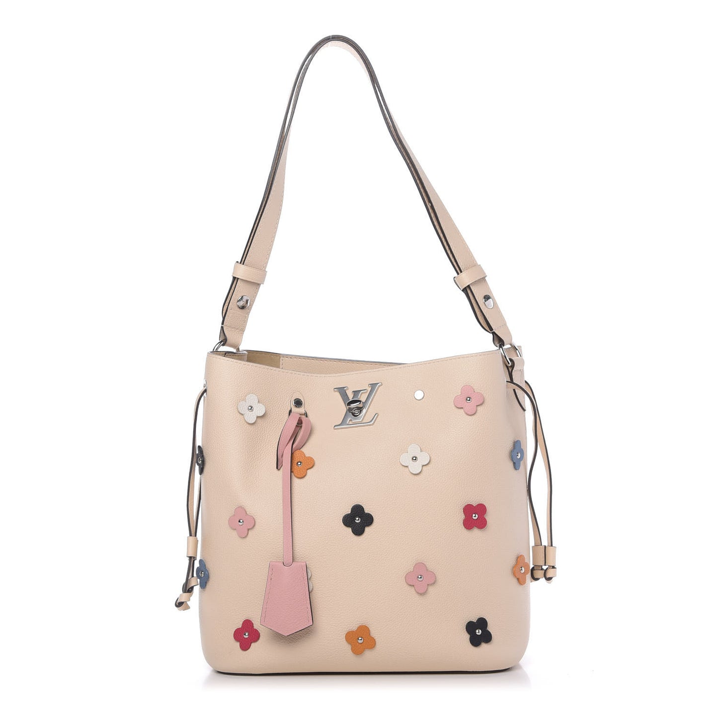Calfskin Flowers Lockme Bucket Creme