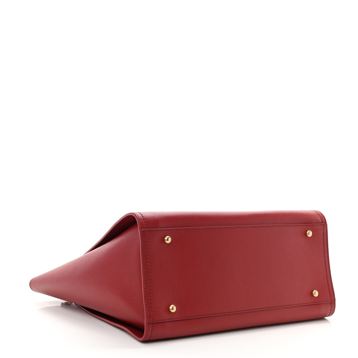 Caviar Small Studded Deauville Tote Red
