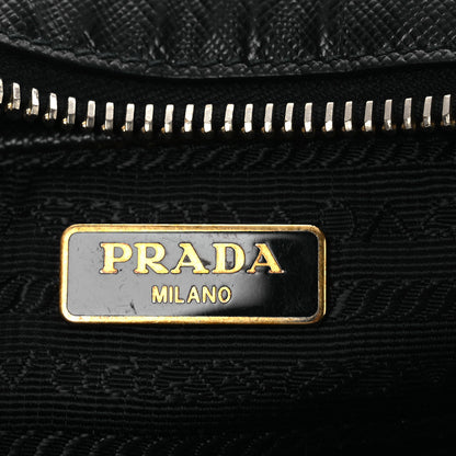 Prada Saffiano Fiocco Bow Camera Crossbody Bag Black 6 of 14