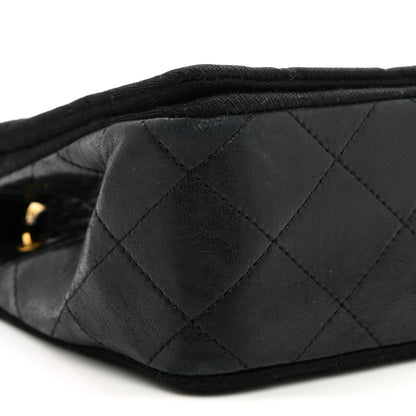 Chanel Jersey Calfskin Quilted Mini Single Flap Bag Black 9 of 10