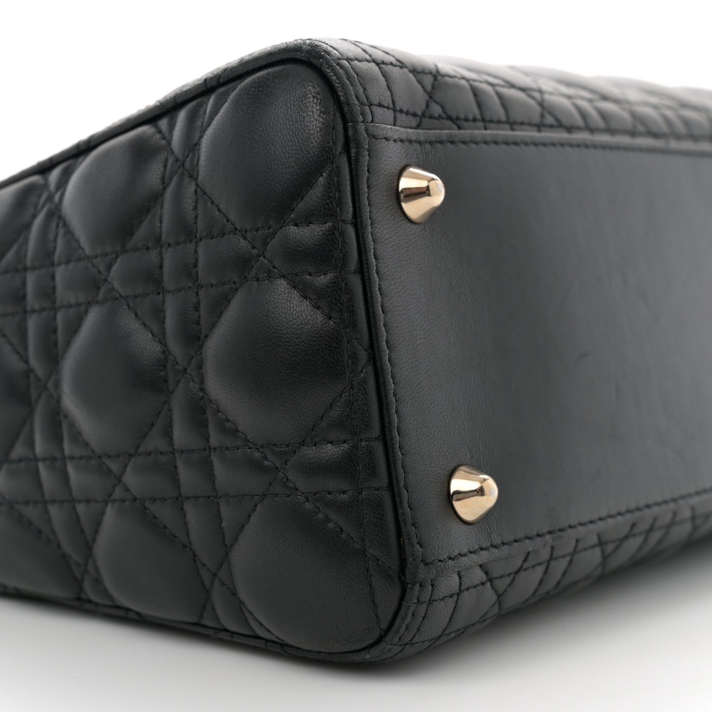 Lambskin Cannage Large Lady Dior Black