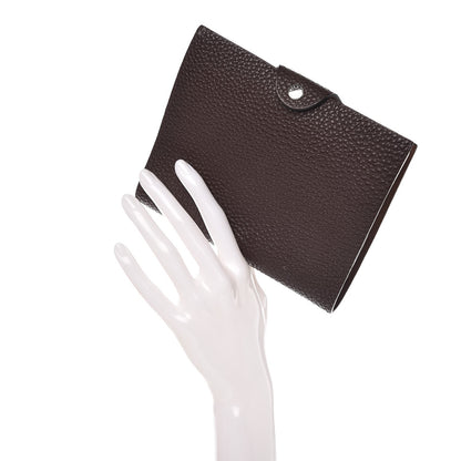 Hermes Togo Ulysse PM Notebook Cover Chocolate 2 of 11