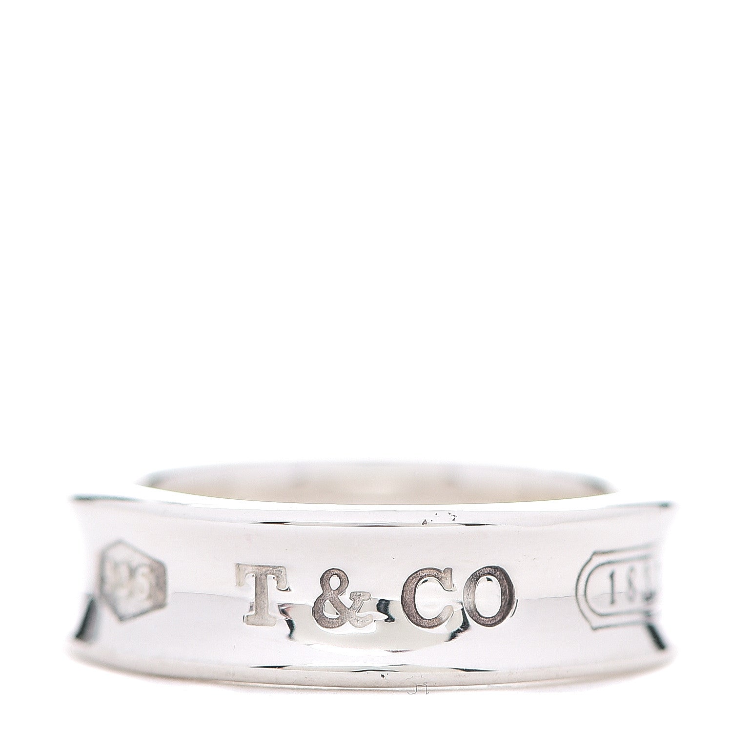 Tiffany Sterling Silver 1837 Band Ring 62 10 1 of 5