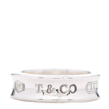 Tiffany Sterling Silver 1837 Band Ring 62 10 1 of 5