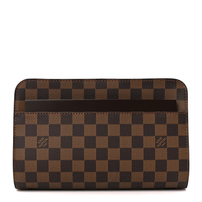 Louis Vuitton Damier Ebene Pochette Saint Louis Clutch 1 of 10