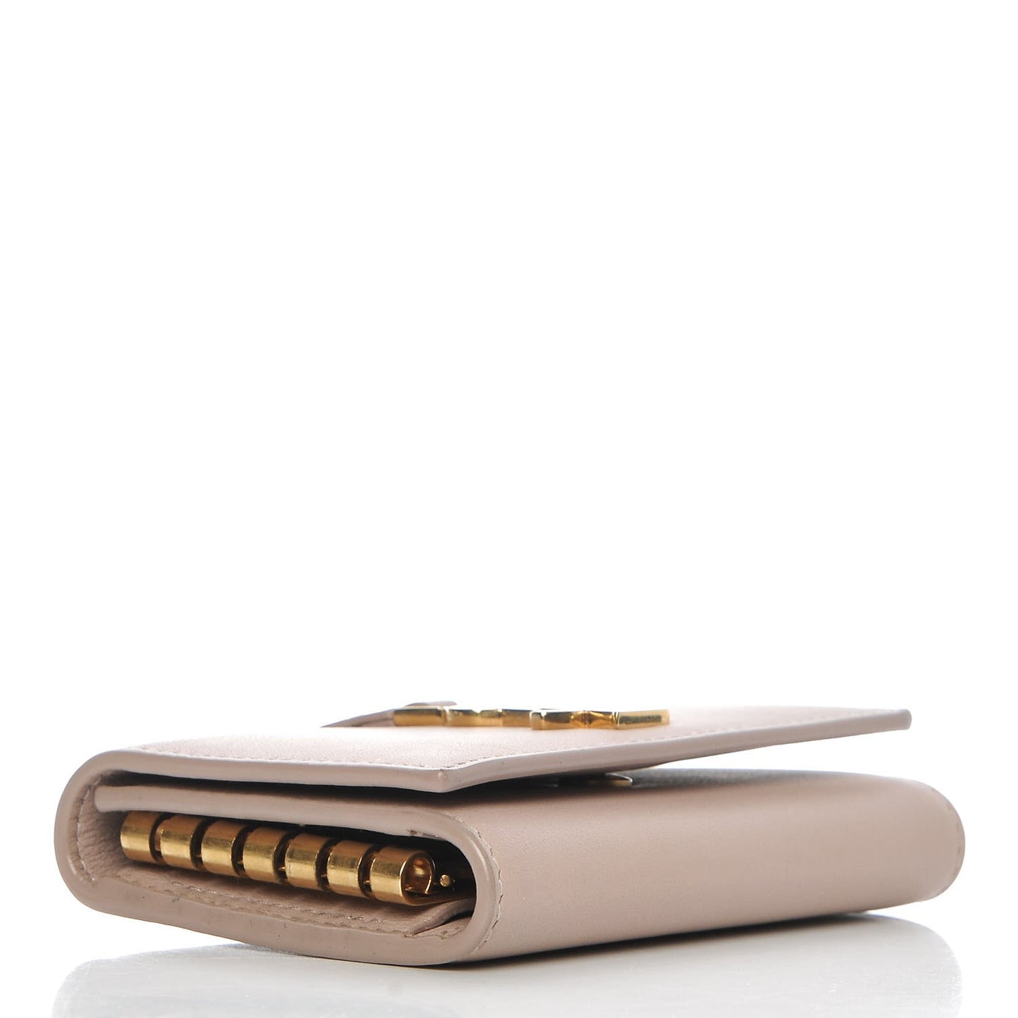 Smooth Calfskin Monogram Key Case Nude