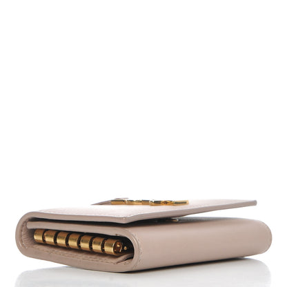 Saint Laurent Smooth Calfskin Monogram Key Case Nude 4 of 9