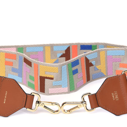 Fendi Canvas Calfskin FF 1974 Adjustable Strap You Multicolor Cuoio 3 of 3
