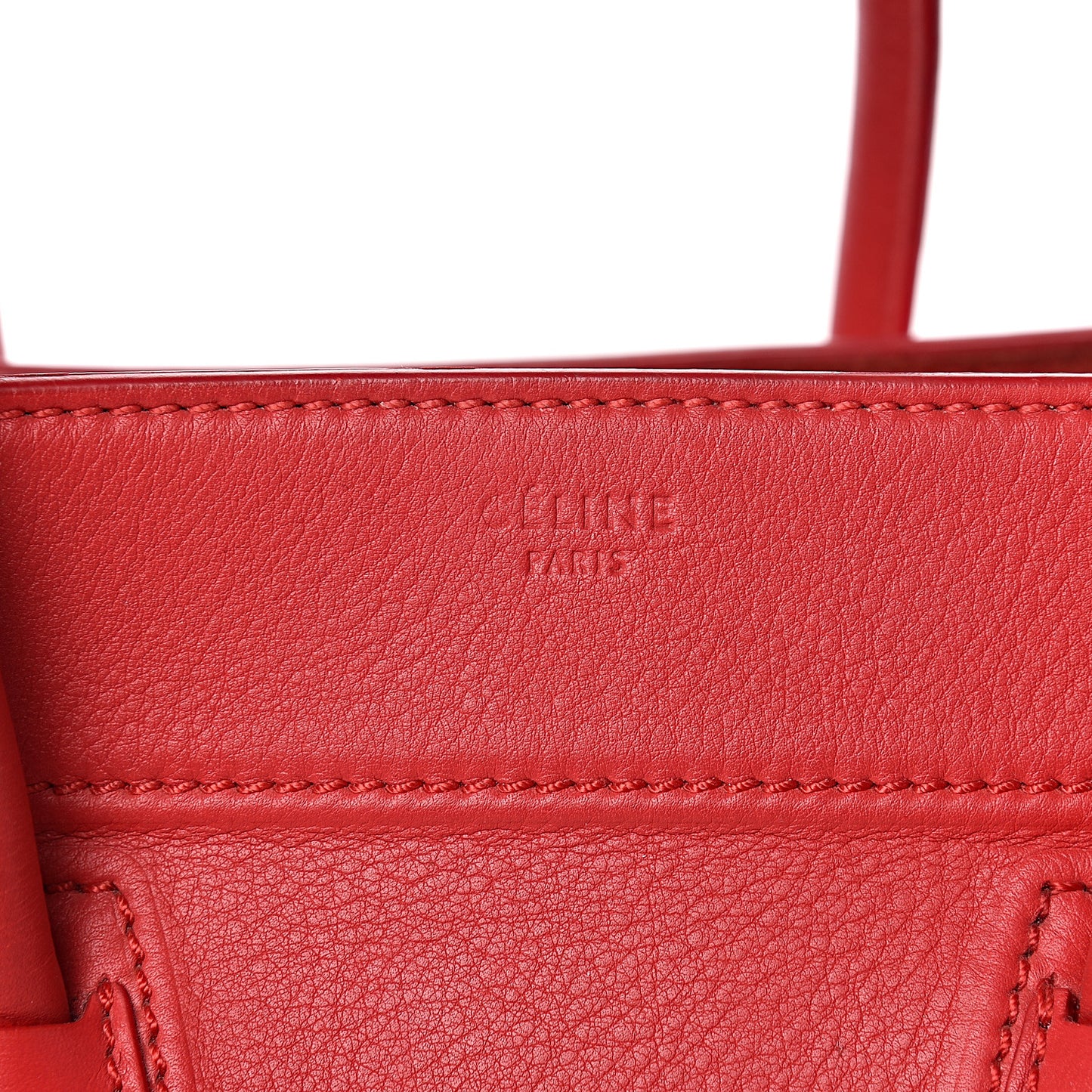 Supple Calfskin Medium Phantom Luggage Vermillion