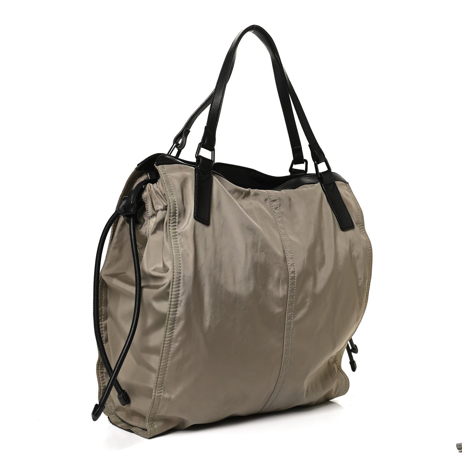 Burberry Nylon Buckleigh Packable Tote Bag Beige 3 of 14