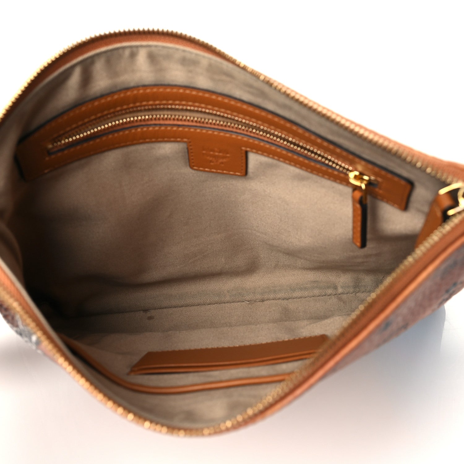 MCM Visetos Rabbit Crossbody Pouch Cognac 5 of 10
