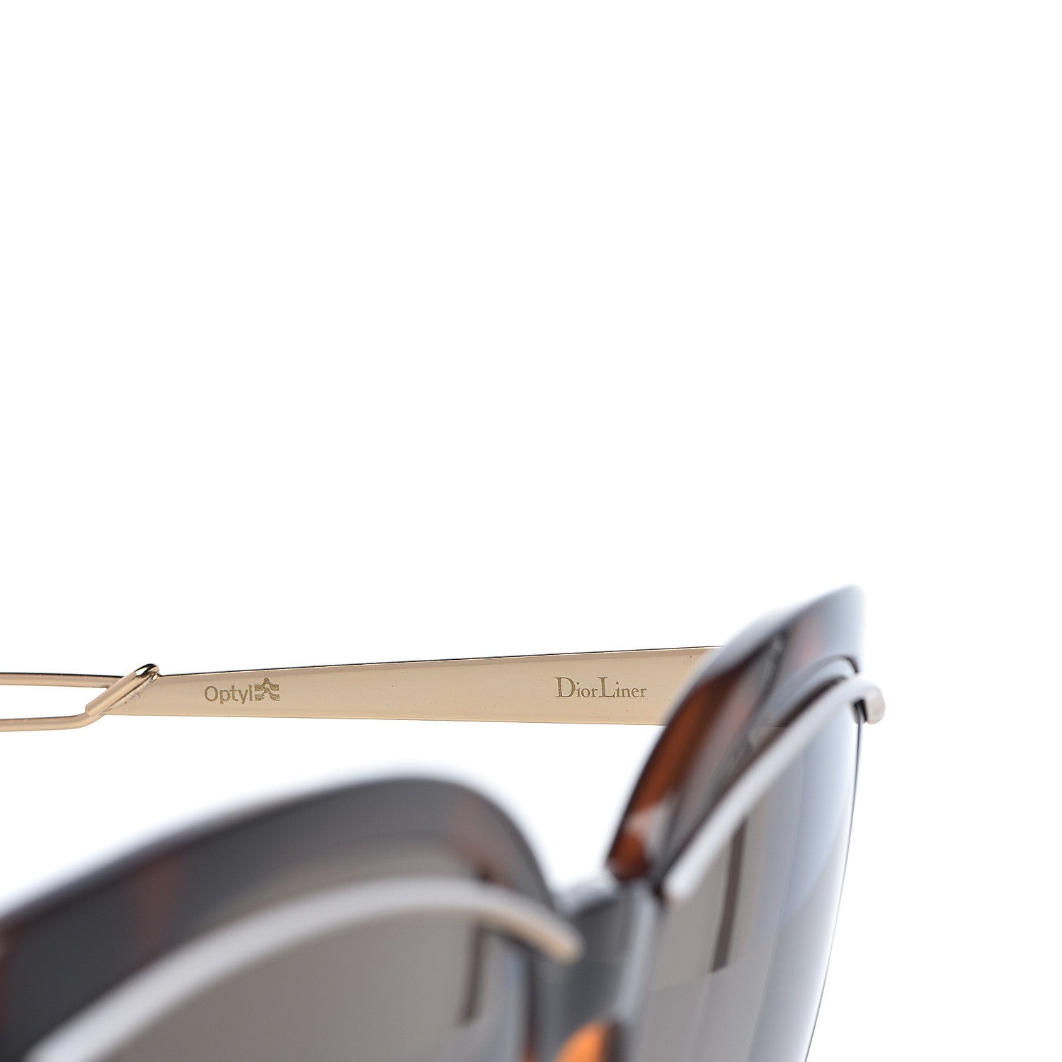 Christian Dior Cat Eye Liner Sunglasses Tortoise 5 of 8