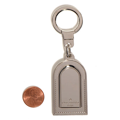 Louis Vuitton Luggage Tag Key Holder Silver 2 of 5