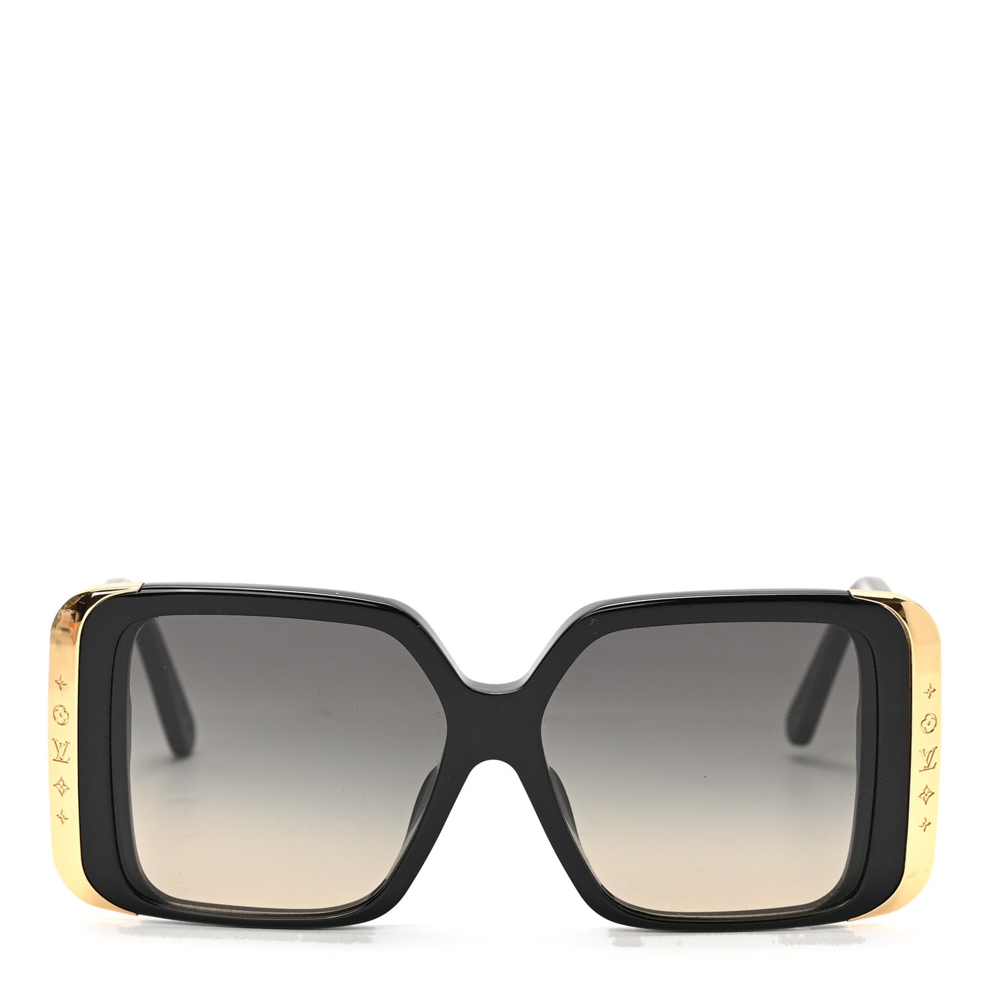 Acetate LV Moon Square Sunglasses Z1664E Black
