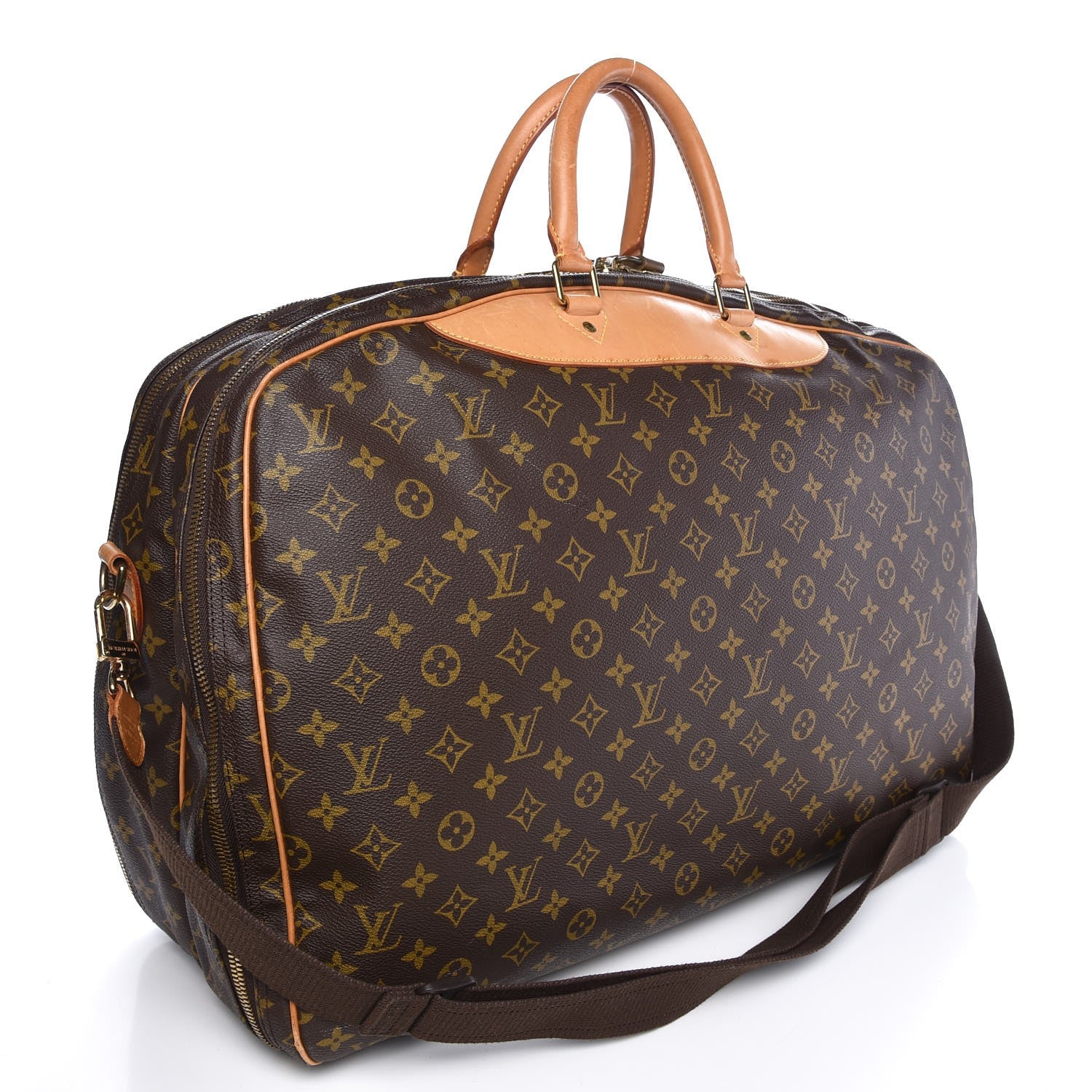 Louis Vuitton Monogram Alize 2 Compartment Luggage Travel Bag 3 of 28