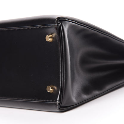 Hermes Box Kelly Retourne 35 Black 10 of 11
