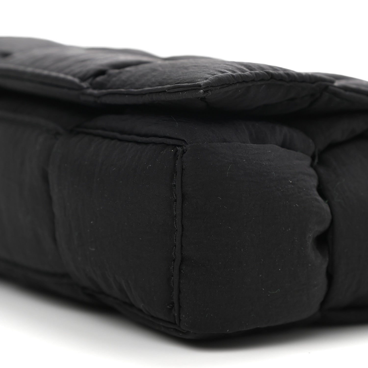 Bottega Veneta Nylon Intrecciato Mini Padded Tech Candy Cassette Bag Black 10 of 10