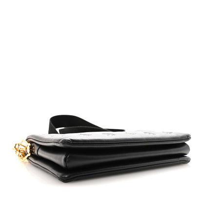 Louis Vuitton Lambskin Embossed Monogram Coussin PM Black 4 of 9