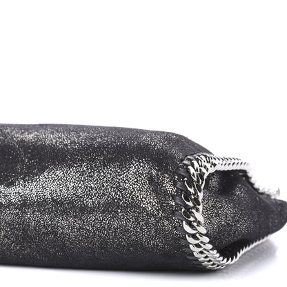 Stella McCartney Chamois Shiny Dotted Mini Falabella Fold Over Tote Ruthenium 8 of 10