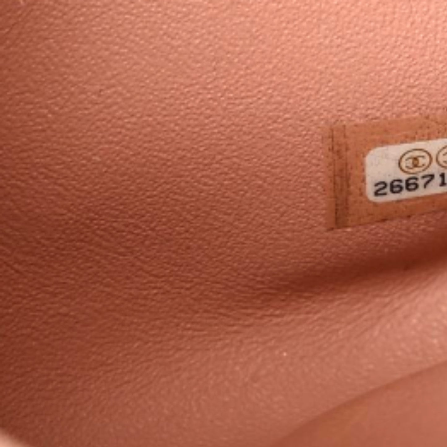 Lambskin Quilted Wood Mini Coco Handle Flap Beige