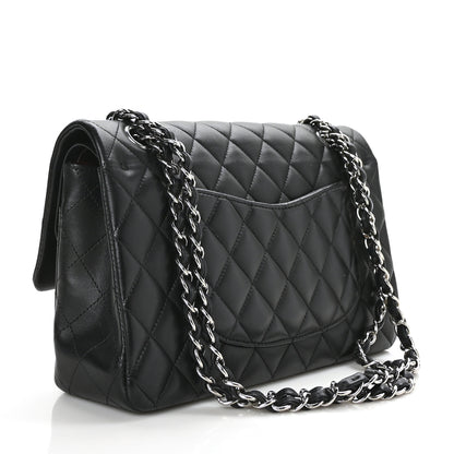 Chanel Lambskin Quilted Medium Double Flap Black 3 of 10