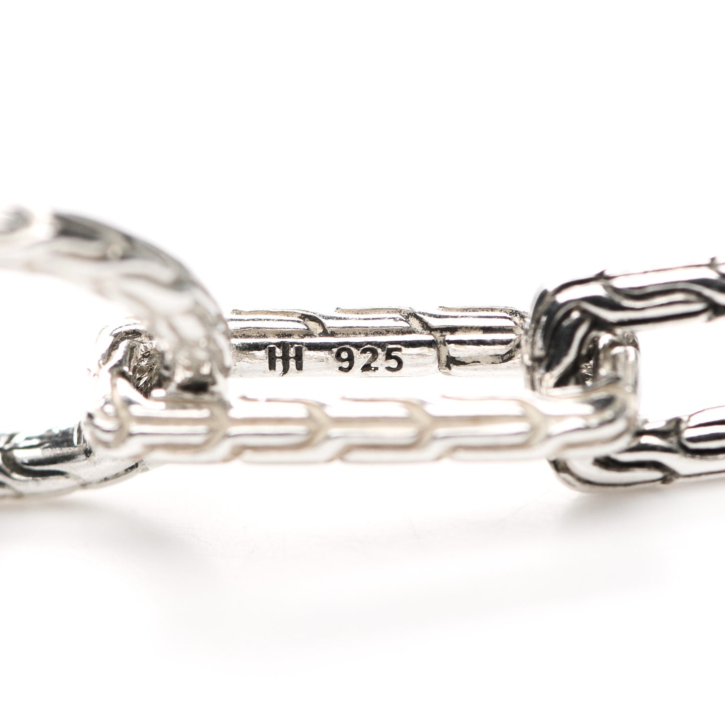 Sterling Silver Classic Chain Long Link Amulet Connector Necklace