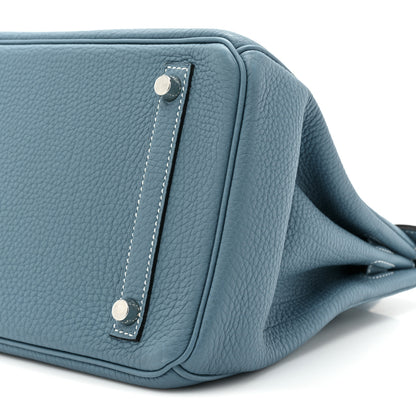 Hermes Togo Birkin 30 Blue Jean 8 of 13