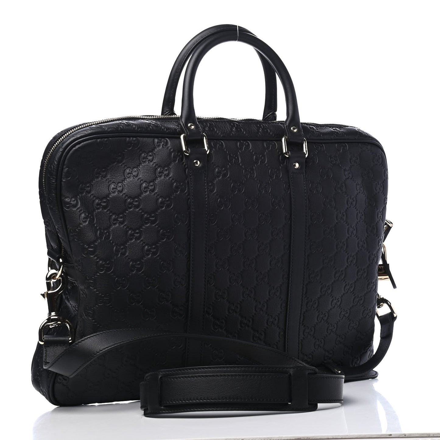 Guccissima Signature Briefcase Black