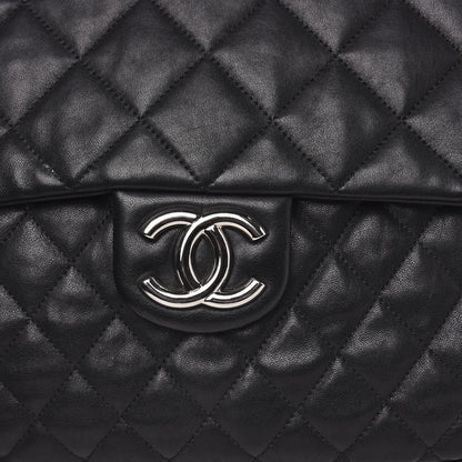 Chanel Washed Lambskin Quilted Maxi Chain Around Flap Black 8 of 11