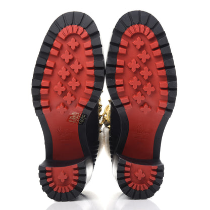 Christian Louboutin Calfskin Shearling Yetita 70 Hiker Booties 39.5 Black 6 of 10