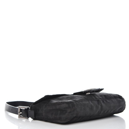 Fendi Nylon Zucca Baguette Black 4 of 14