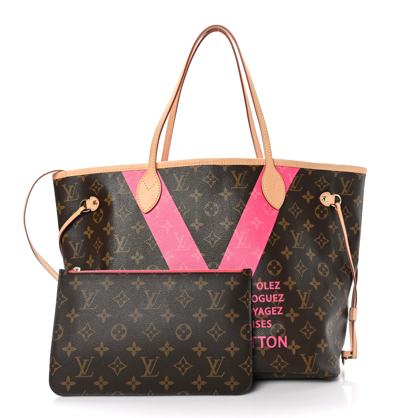 Monogram V Neverfull MM Grenade