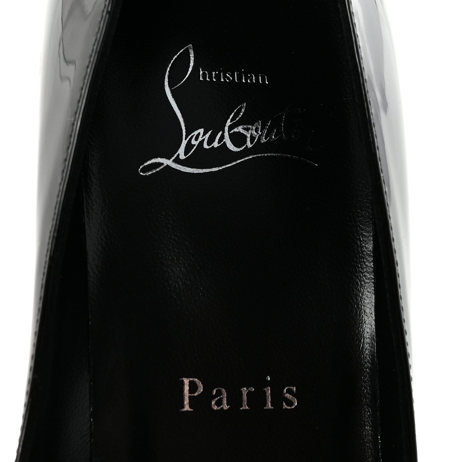 Christian Louboutin Patent Dolly 85 Pumps 35.5 Black 8 of 9