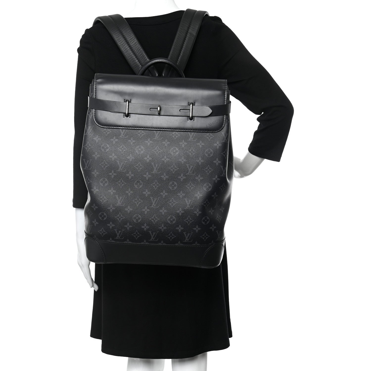 Louis Vuitton Monogram Eclipse Steamer Backpack 2 of 17