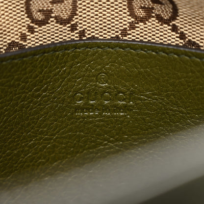 Gucci Piuma Lux Energy Web Monochrome Double G Crossbody Bag Military Wood 6 of 9
