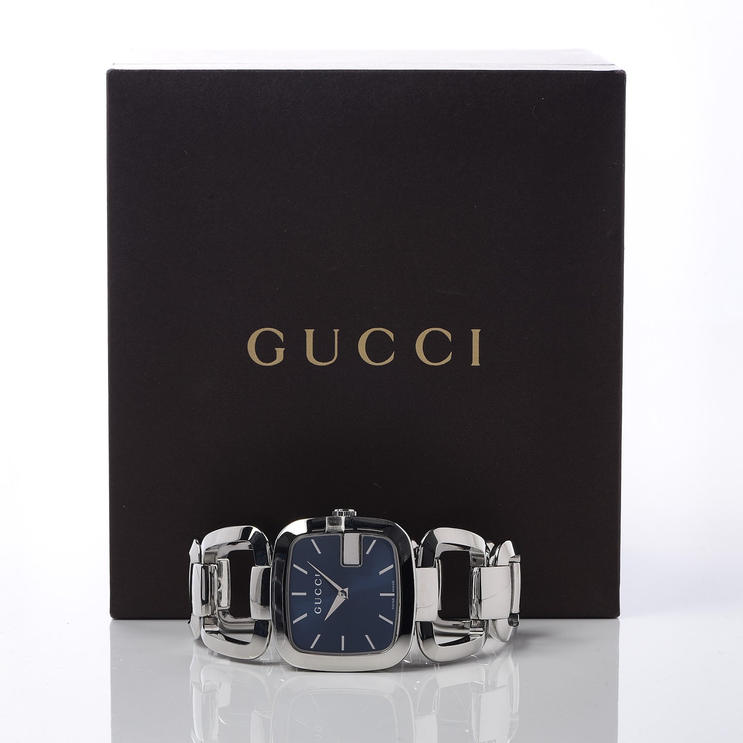 Stainless Steel 32mm G-Square Quartz Watch Blue