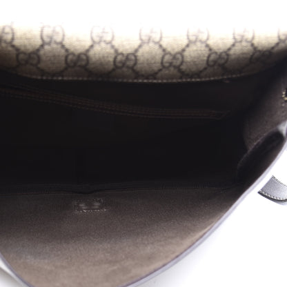Gucci GG Plus Monogram Web Medium Flap Messenger Beige Dark Brown 4 of 11